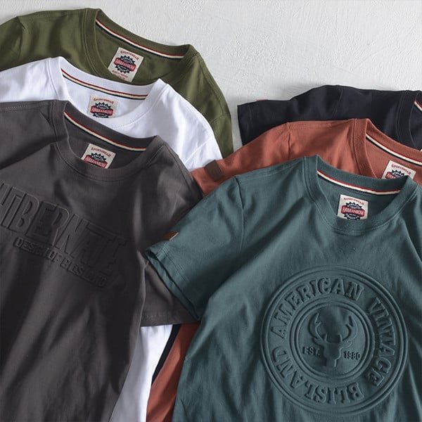 Embossed T-Shirt  Custom for Men - Summer 2023 Style