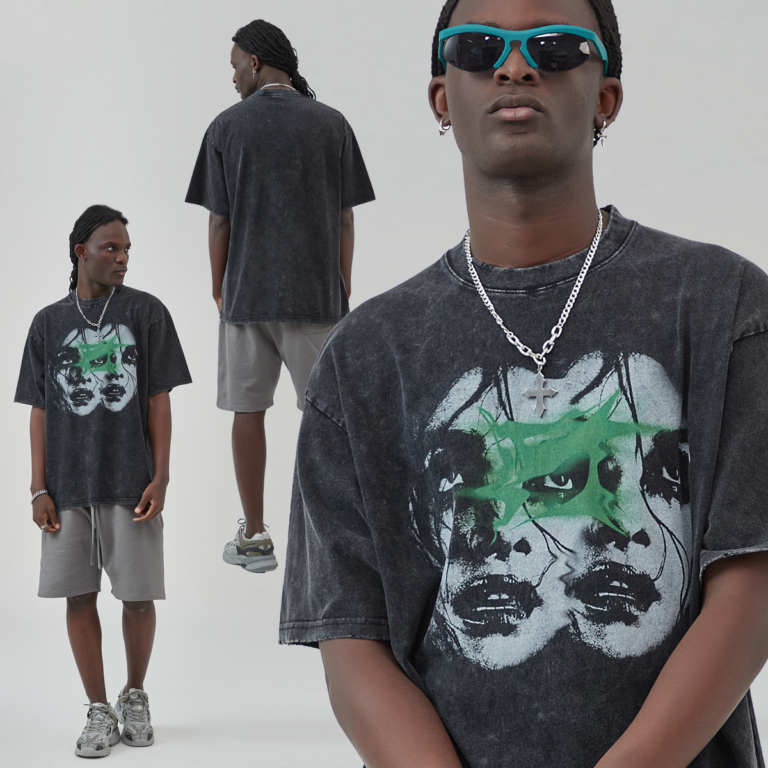 loose wash water T-shirt