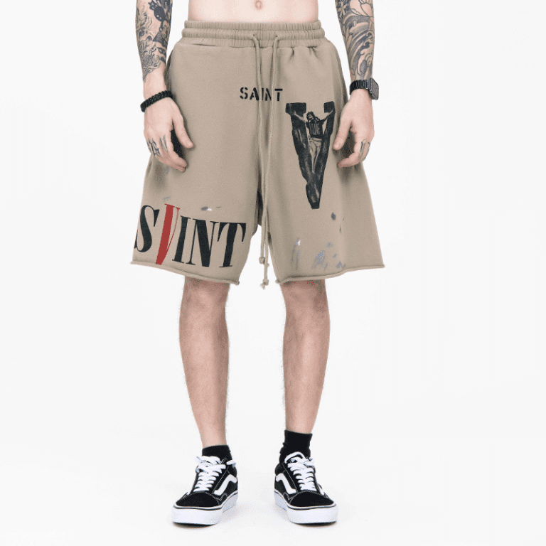 monogrammed casual shorts