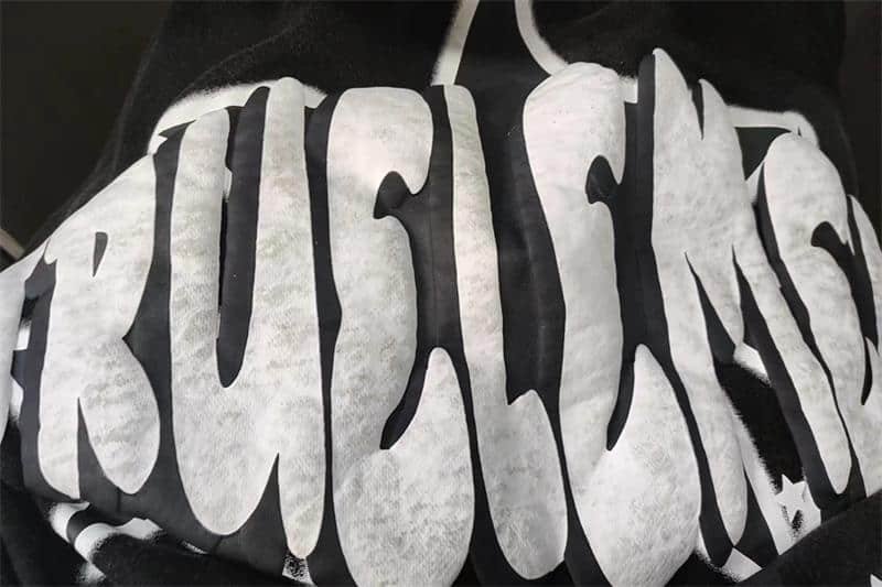 poor color fastness puff print