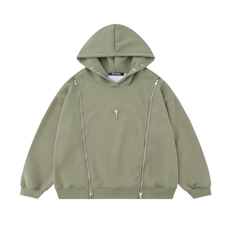 loose casual cutout hoodie