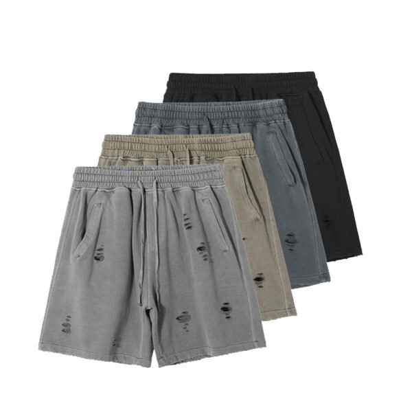 Ripped Casual Cotton Oversize shorts