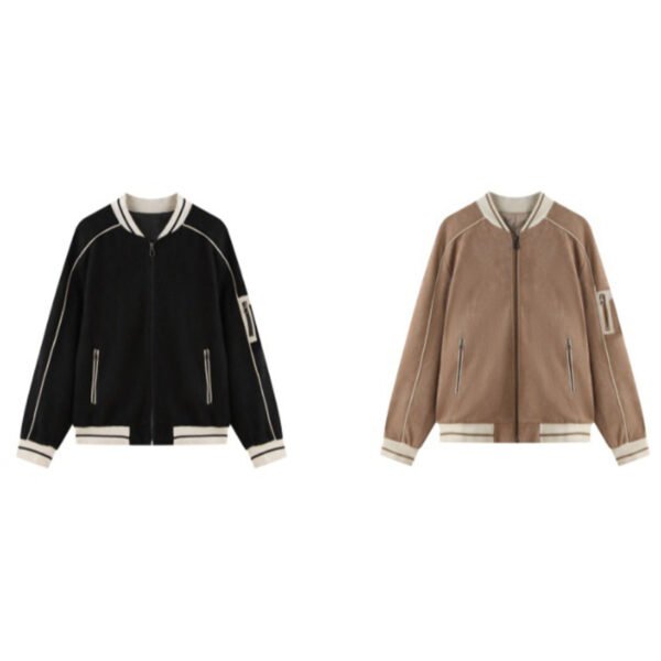 print Plain colour Graphic jacket