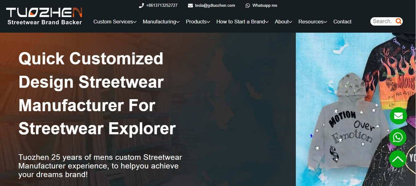 clothing manufacturers for startups