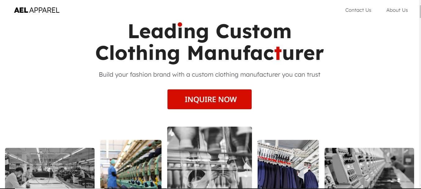 clothing manufacturers for startups