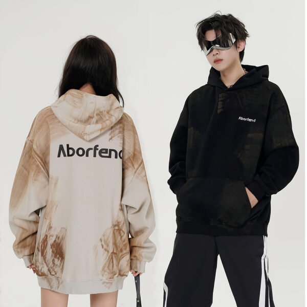 Loose paint streetwear Graphic hoodies