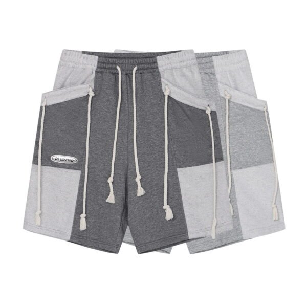 Splicing fashionable Loose shorts