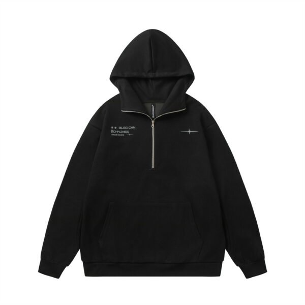 Plain colour Zip Top half hoodies