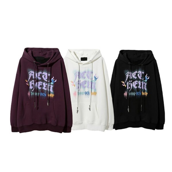 Original puff print Casual Cotton hoodies