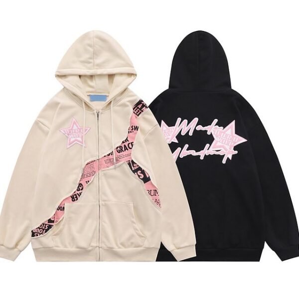 Ripped streetwear Casual hoodies