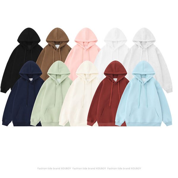 Plain colour Custom logo hoodies