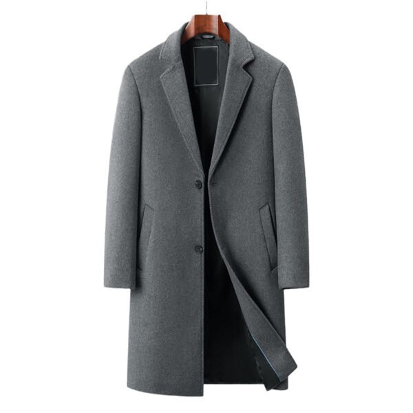 Business Gentleman Winter Wool Men’s Trench Coat