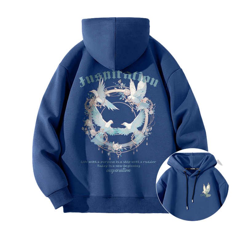 Screen Print Vintage Hip Hop Custom Fashion Hoodie