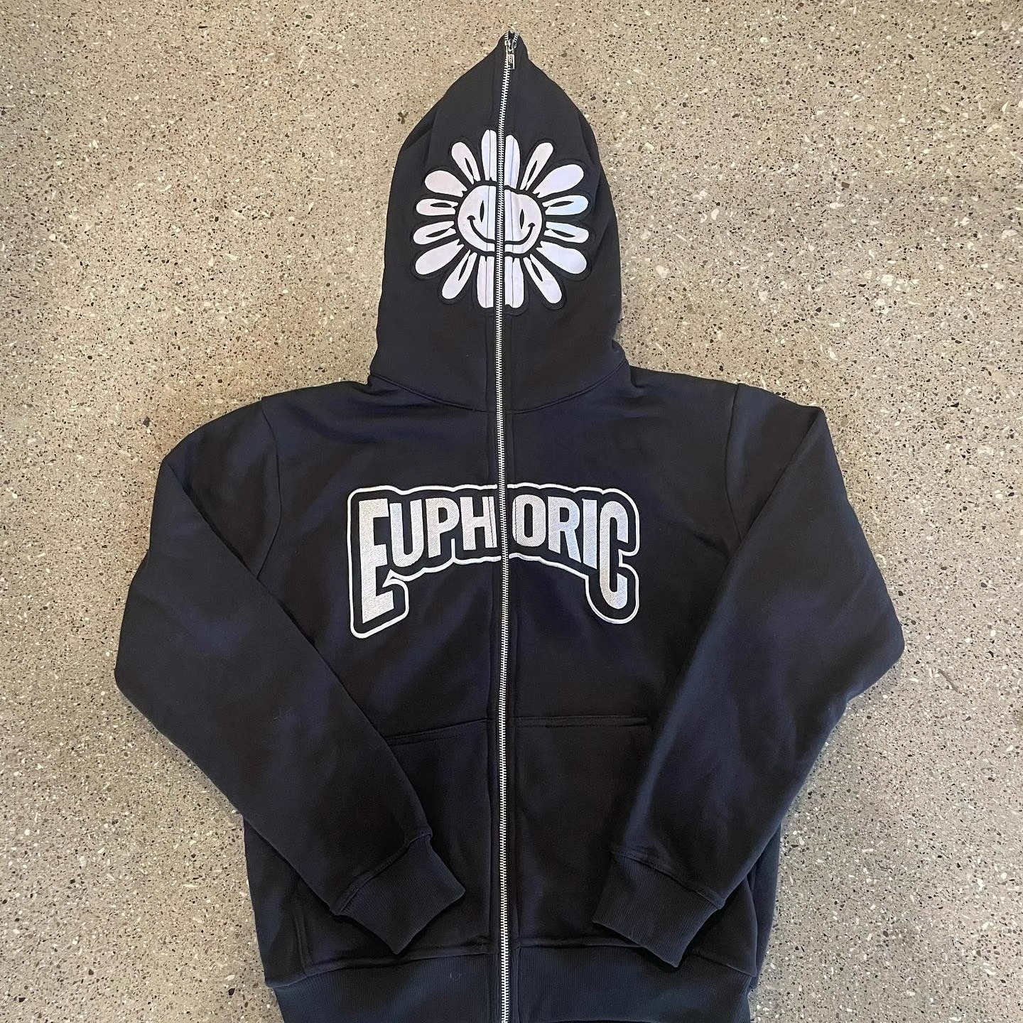 High Quality Custom Full Zip Up Streetwear Embroidery Hoodies