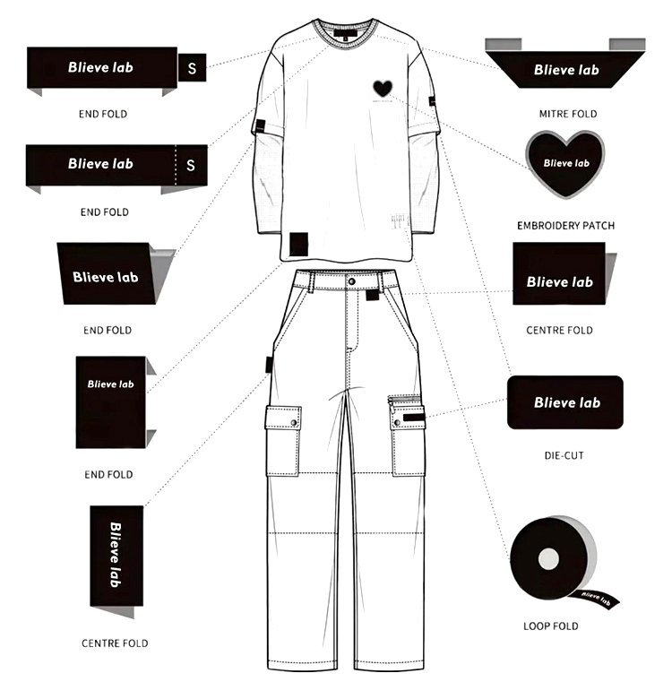 clothing labels design