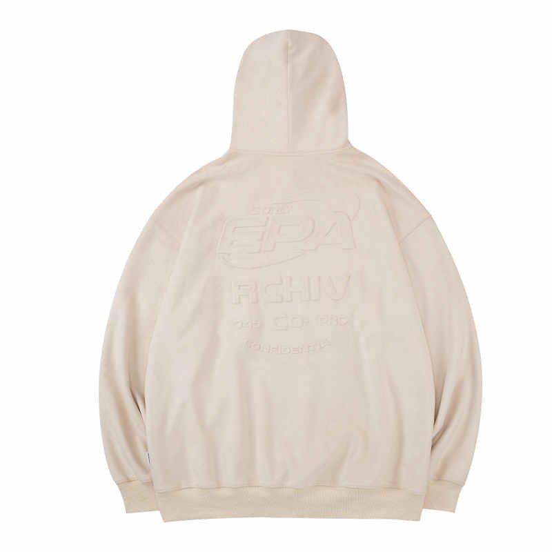 3d embossed hoodie
