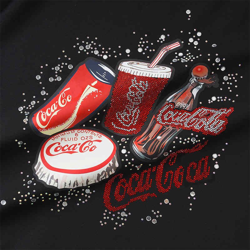Rhinestone printed fashion patterns pullover hoodie manufacturers