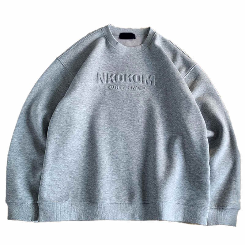 custom embossed sweatshirt