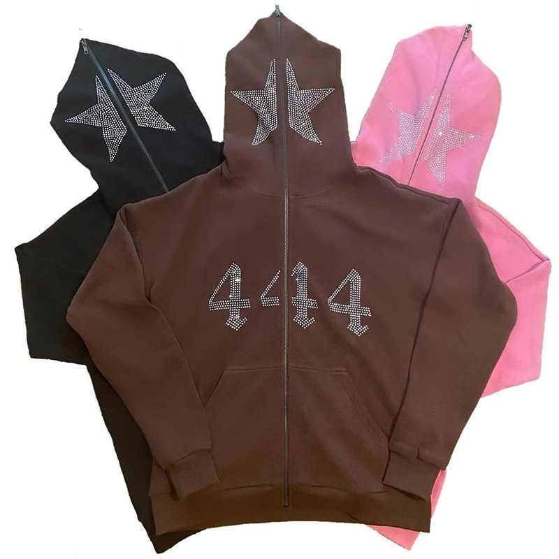 mens rhinestone hoodie