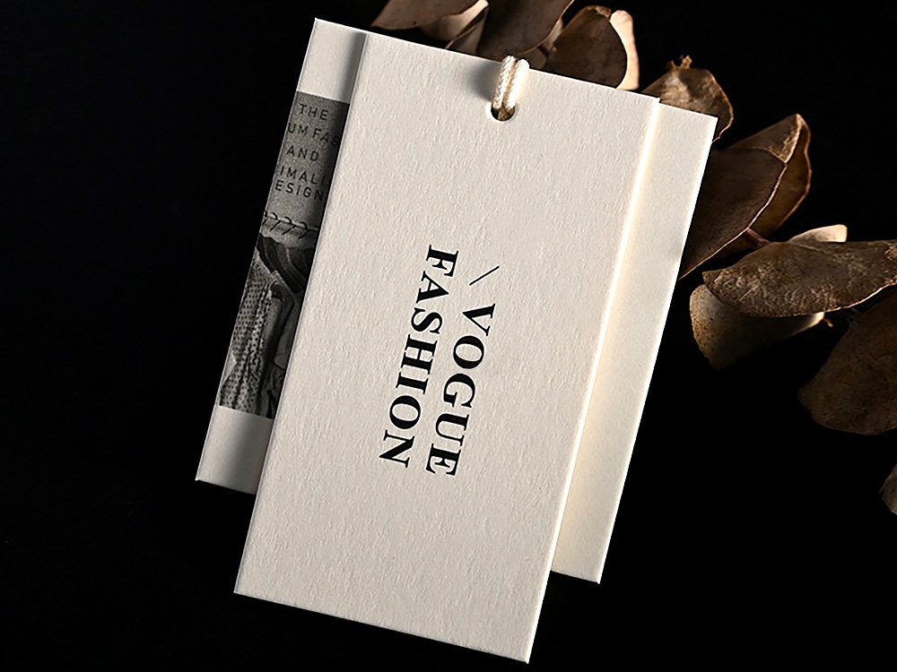 clothing hang tag design