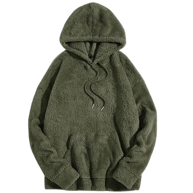sherpa fleece hoodie