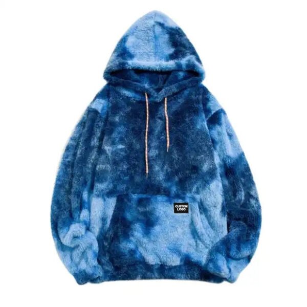 tie dye fleece hoodie
