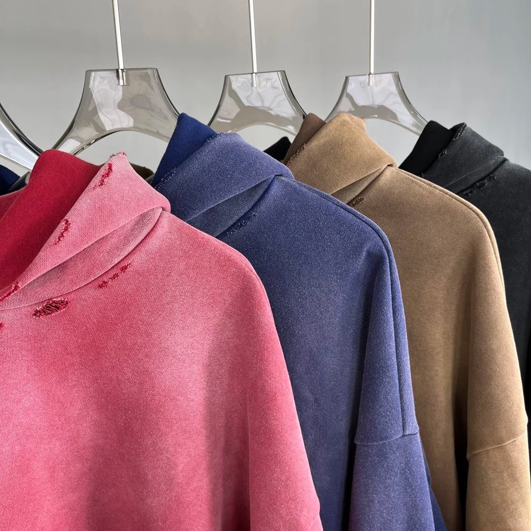 custom acid wash hoodie