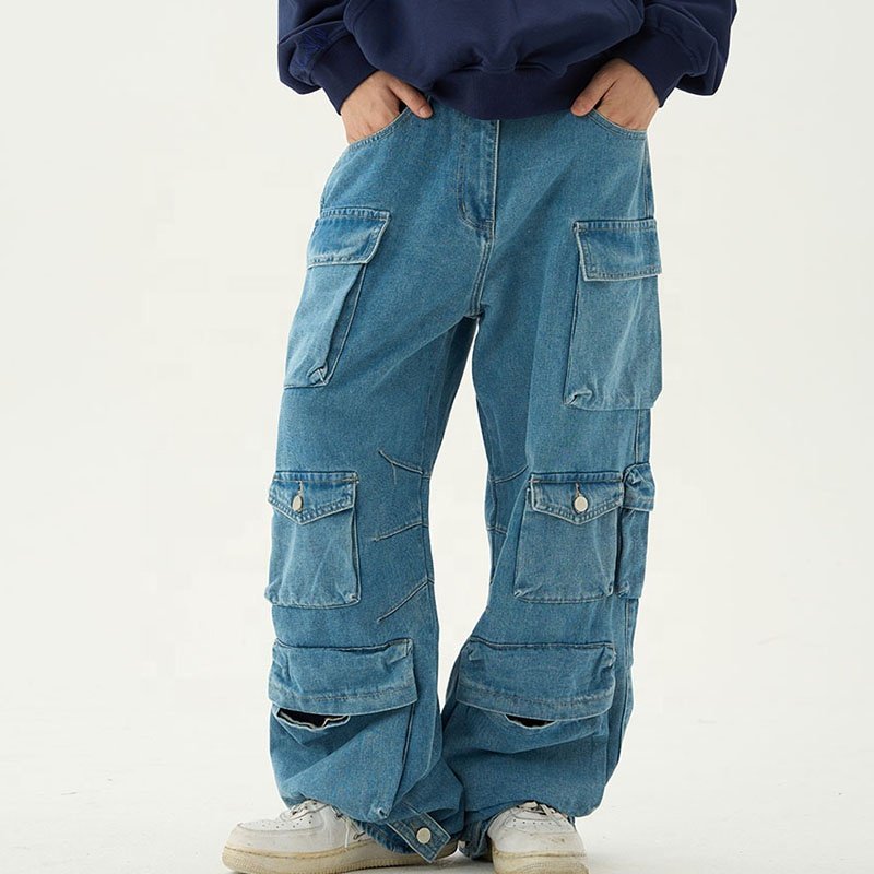 Unisex Baggy Cargo Jeans