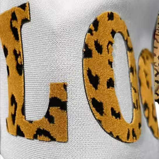 Flock Print T- Shirt