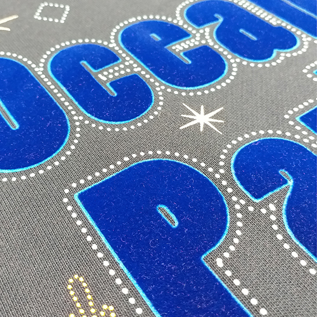 Flock Print T- Shirt