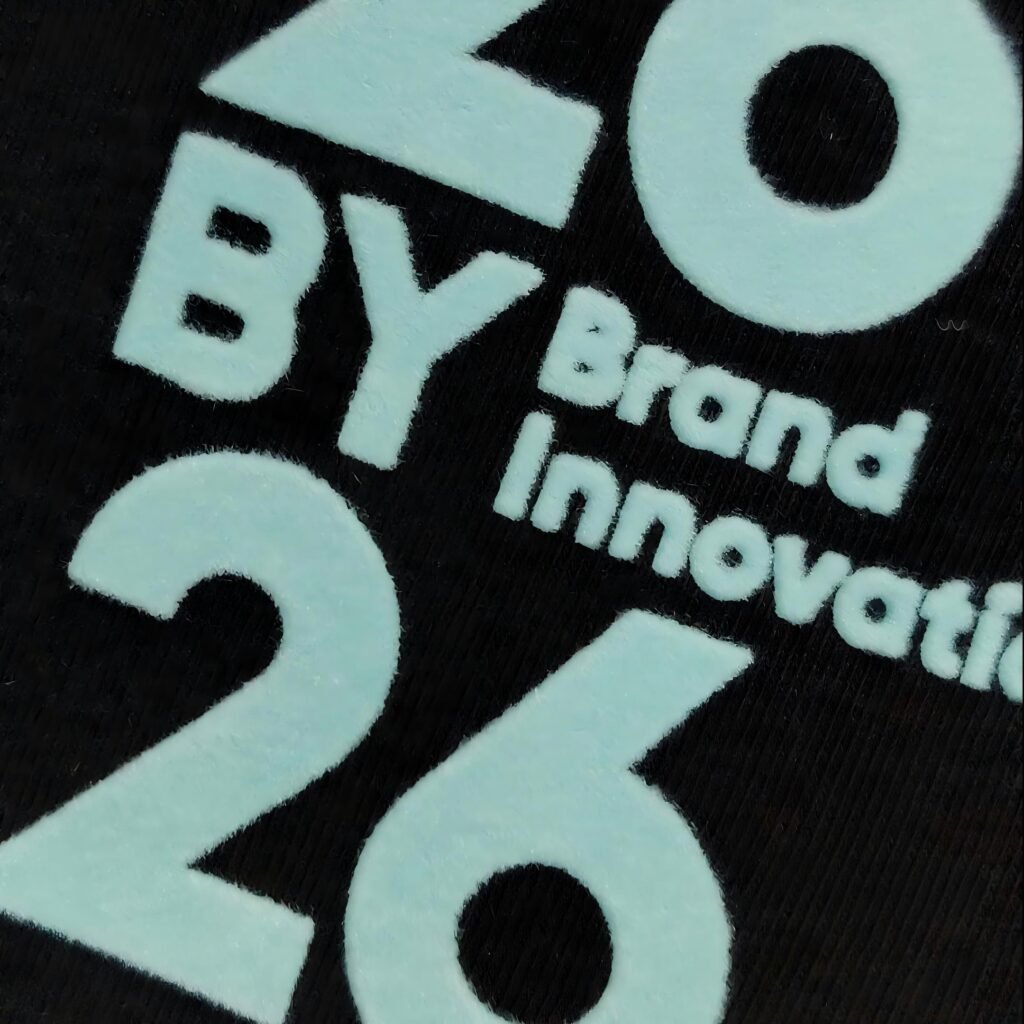 Flock Print T- Shirt