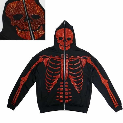 custom rhinestone hoodies